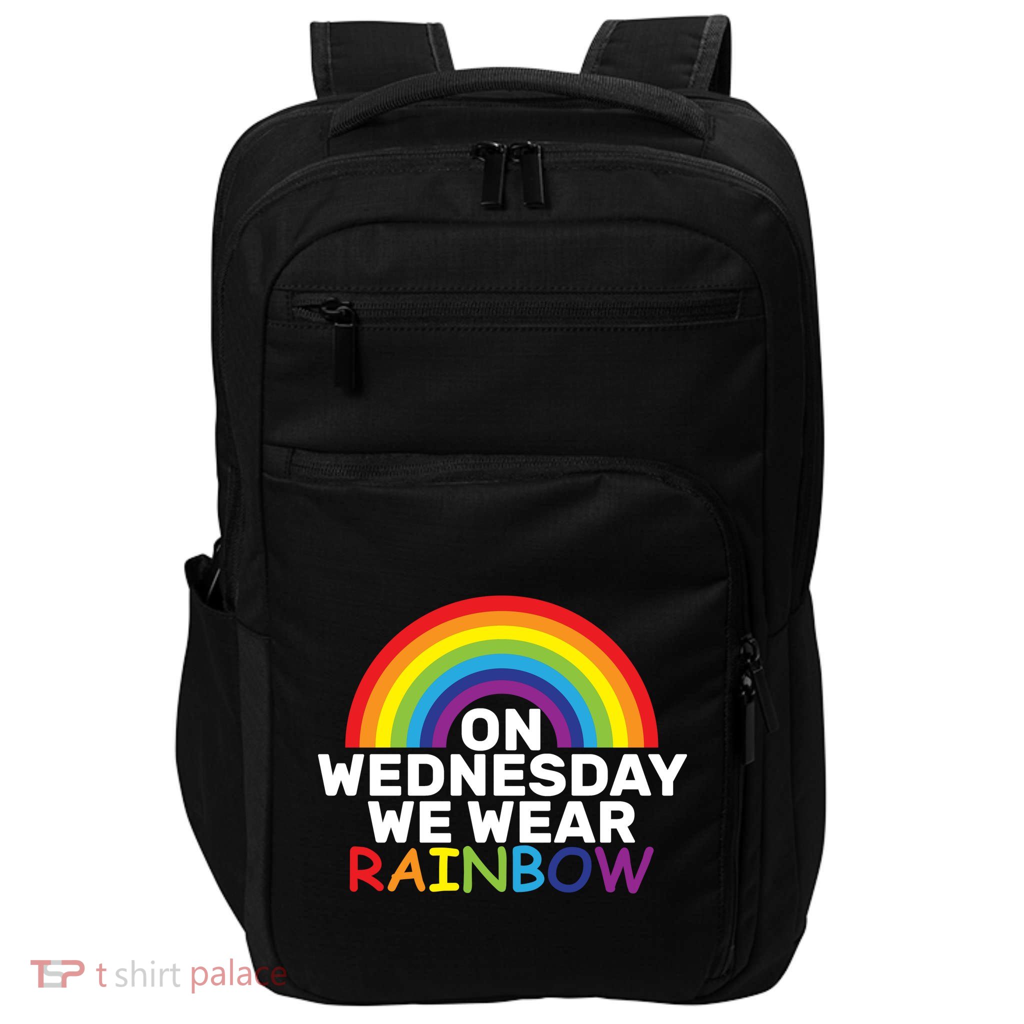 On Wednesday We Wear Rainbow Impact Tech Backpack