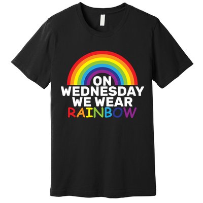 On Wednesday We Wear Rainbow Premium T-Shirt