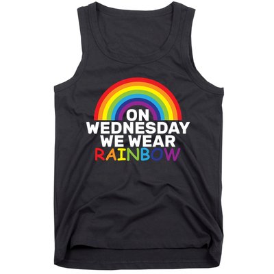 On Wednesday We Wear Rainbow Tank Top