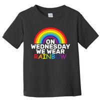 On Wednesday We Wear Rainbow Toddler T-Shirt