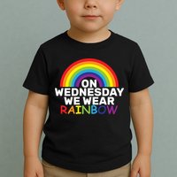 On Wednesday We Wear Rainbow Toddler T-Shirt