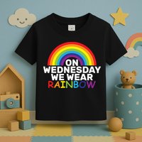 On Wednesday We Wear Rainbow Toddler T-Shirt
