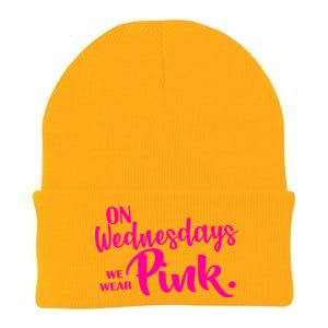 On Wednesdays We Wear Pink Knit Cap Winter Beanie