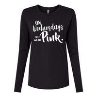 On Wednesdays We Wear Pink Womens Cotton Relaxed Long Sleeve T-Shirt