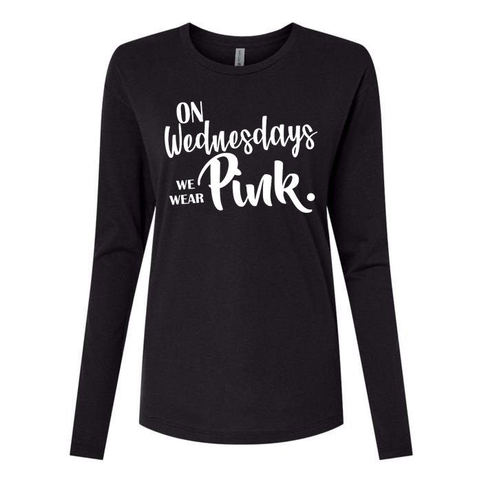 On Wednesdays We Wear Pink Womens Cotton Relaxed Long Sleeve T-Shirt