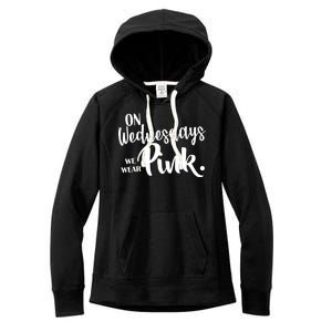 On Wednesdays We Wear Pink Women's Fleece Hoodie