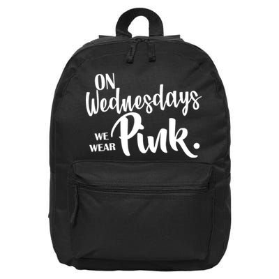 On Wednesdays We Wear Pink 16 in Basic Backpack