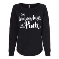 On Wednesdays We Wear Pink Womens California Wash Sweatshirt