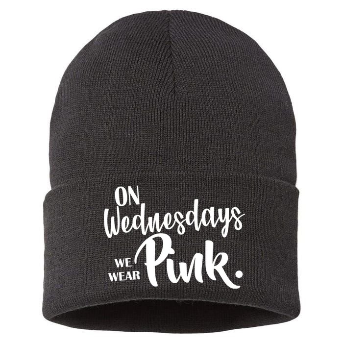 On Wednesdays We Wear Pink Sustainable Knit Beanie