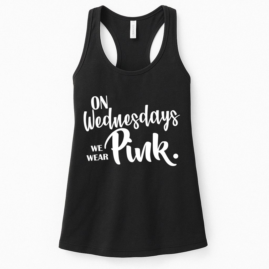 On Wednesdays We Wear Pink Womens Tank Top