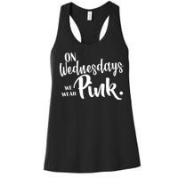 On Wednesdays We Wear Pink Women's Racerback Tank