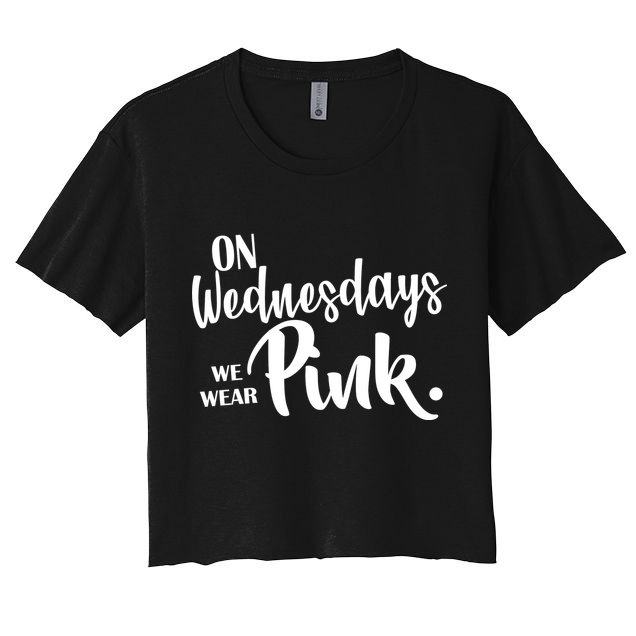 On Wednesdays We Wear Pink Crop Top