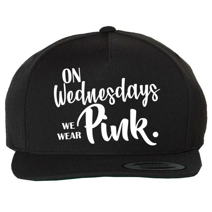 On Wednesdays We Wear Pink Wool Snapback Cap