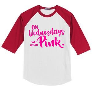 On Wednesdays We Wear Pink Kids Colorblock Raglan Jersey