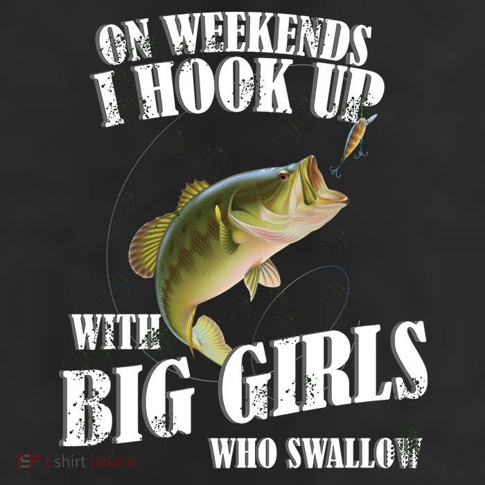 On Weekends I Hook Up With Big Girls Who Swallow 11oz C Handle Ceramic Mug