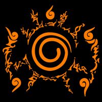 Orange Nine 9 Tail Kurama Seal 16 in Basic Backpack