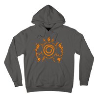 Orange Nine 9 Tail Kurama Seal Hoodie