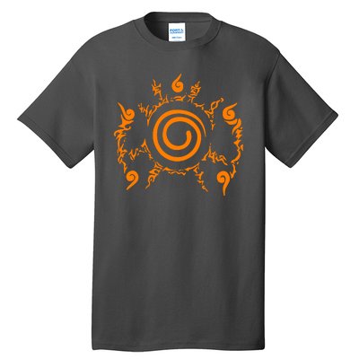 Orange Nine 9 Tail Kurama Seal Tall T-Shirt