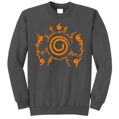 Orange Nine 9 Tail Kurama Seal Tall Sweatshirt