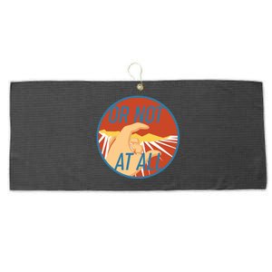 Or Not At All Hand Emblem Large Microfiber Waffle Golf Towel