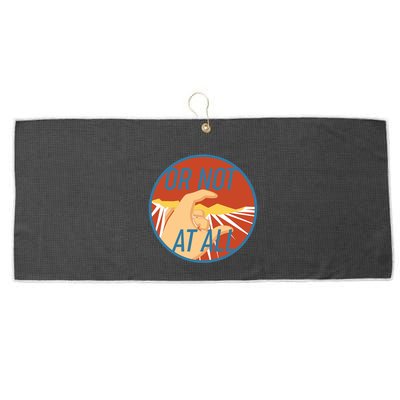 Or Not At All Hand Emblem Large Microfiber Waffle Golf Towel