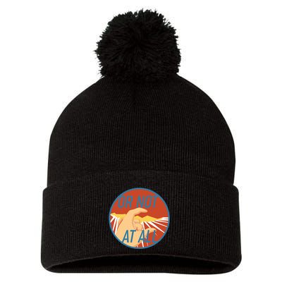 Or Not At All Hand Emblem Pom Pom 12in Knit Beanie