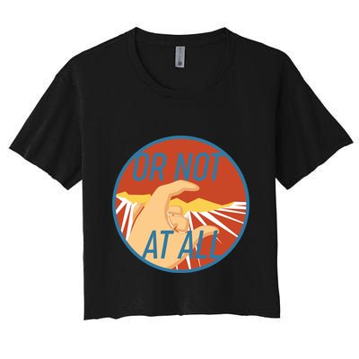 Or Not At All Hand Emblem Crop Top