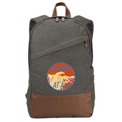 Or Not At All Hand Emblem Cotton Canvas Backpack