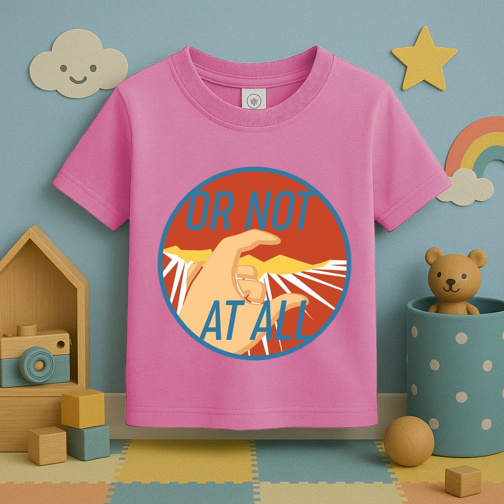 Or Not At All Hand Emblem Toddler T-Shirt