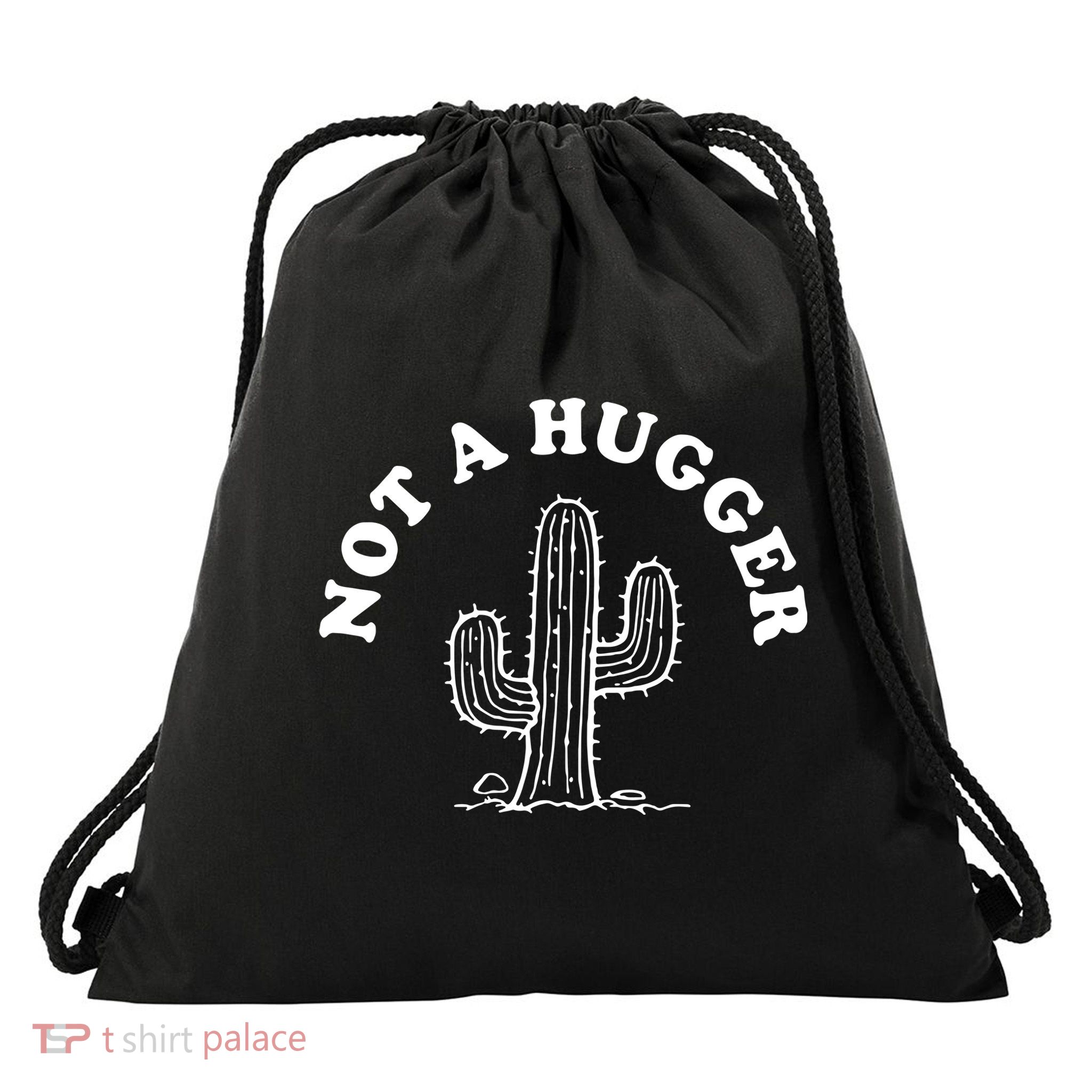 Official Not A Hugger Drawstring Bag