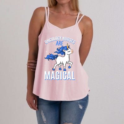 Oncology Nurses Are Magical Unicorn Job Nursing Profession Meaningful Gift Women's Strappy Tank