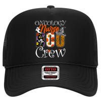 Oncology Nurse Boo Crew Halloween Oncology Nurse Costume High Crown Mesh Back Trucker Hat