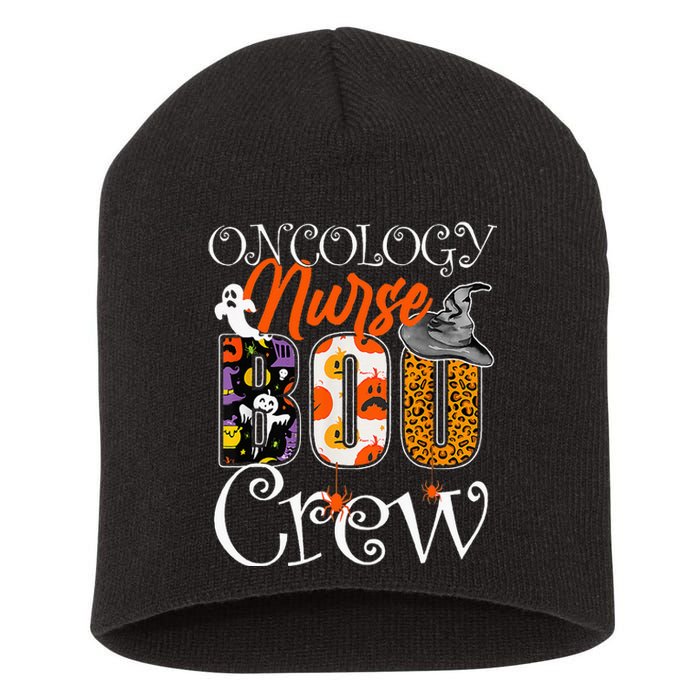 Oncology Nurse Boo Crew Halloween Oncology Nurse Costume Short Acrylic Beanie