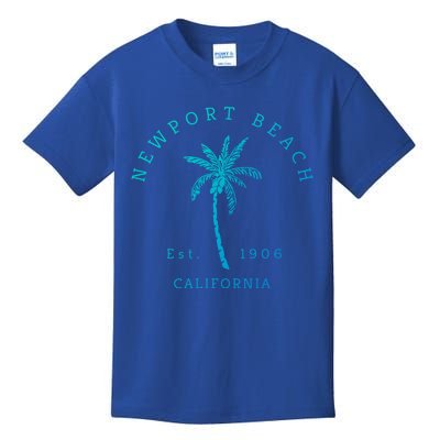 Original Newport Beach Ca Palm Tree Unique Novelty Art Great Gift Kids T-Shirt