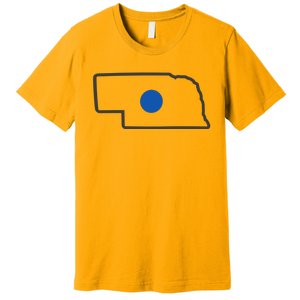 Omaha Nebraska Blue Dot Premium T-Shirt