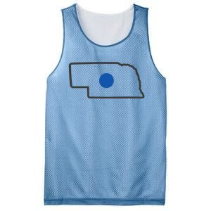 Omaha Nebraska Blue Dot Mesh Reversible Basketball Jersey Tank