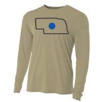 Omaha Nebraska Blue Dot Cooling Performance Long Sleeve Crew