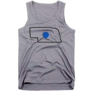 Omaha Nebraska Blue Dot Tank Top