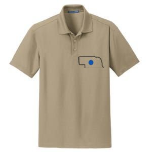 Omaha Nebraska Blue Dot Dry Zone Grid Polo