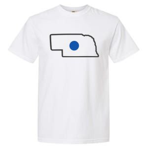 Omaha Nebraska Blue Dot Garment-Dyed Heavyweight T-Shirt