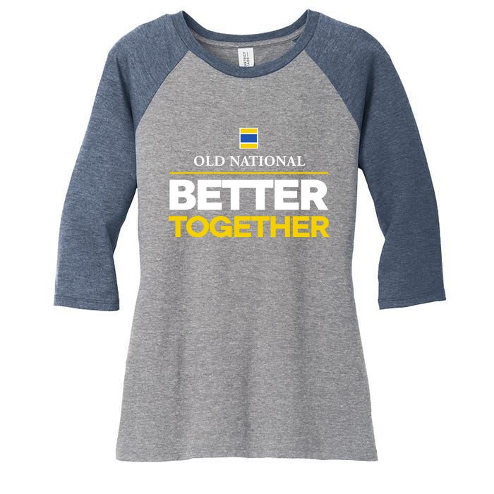 Old National Better Together Women's Tri-Blend 3/4-Sleeve Raglan Shirt