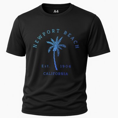 Original Newport Beach Ca Palm Tree Unique Novelty Art Great Gift Performance Shirt