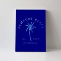 Original Newport Beach Ca Palm Tree Unique Novelty Art Great Gift Canvas