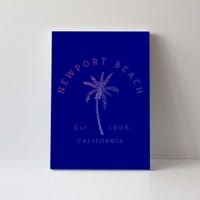 Original Newport Beach Ca Palm Tree Unique Novelty Art Great Gift Canvas