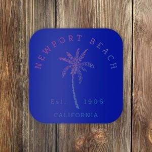 Original Newport Beach Ca Palm Tree Unique Novelty Art Great Gift Coaster