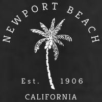 Original Newport Beach Ca Palm Tree Unique Novelty Art Gift 25L Jumbo Tote