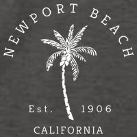 Original Newport Beach Ca Palm Tree Unique Novelty Art Gift Vector Backpack