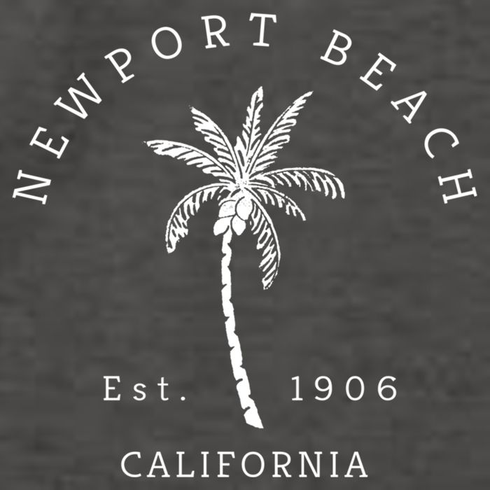 Original Newport Beach Ca Palm Tree Unique Novelty Art Gift Vector Backpack