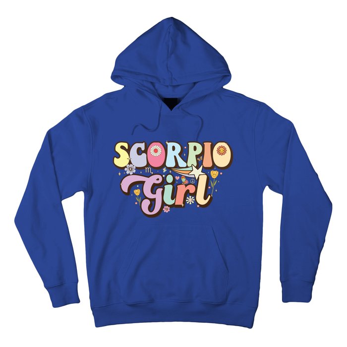 October November Birthday Zodiac Sign Groovy Scorpio Great Gift Hoodie