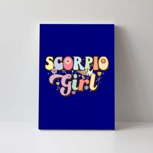 October November Birthday Zodiac Sign Groovy Scorpio Great Gift Canvas